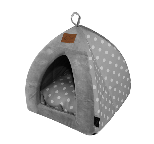 Custom New Product Covered Portable Dog Cat Bed Cave Cute Puppy Bed Cat Teepee Cushion House for Wholesale