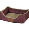 Designer Corduroy Like Microfiber Soft Plush Printed Peachskin Pet Bed For Dogs For Cats