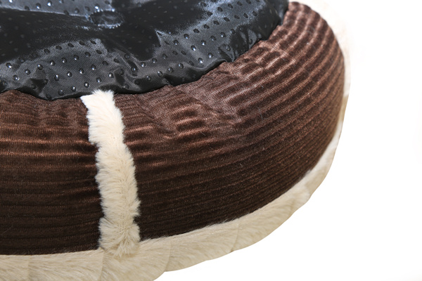 Popular Soft Plush Round Shape Pet Sofa Luxury Dog Bed Comfy Cat Cushion Warm Pet Cuddler