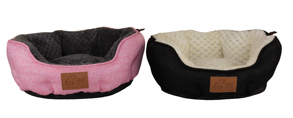 Trendy Flannel Pumpkin Shape Pet Bed Luxury Dog Bed Comfy Cat Cushion Warm Pet Cuddler Composite Linen Bed