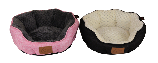 Trendy Flannel Pumpkin Shape Pet Bed Luxury Dog Bed Comfy Cat Cushion Warm Pet Cuddler Composite Linen Bed