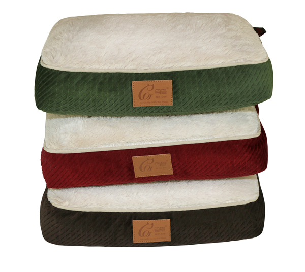 Hot Sale Washable Removable South Korean Fleece Pet Bed Sofa Dog Mat Cushion Cat Mattress Pad Floor Cushion for Wholesale