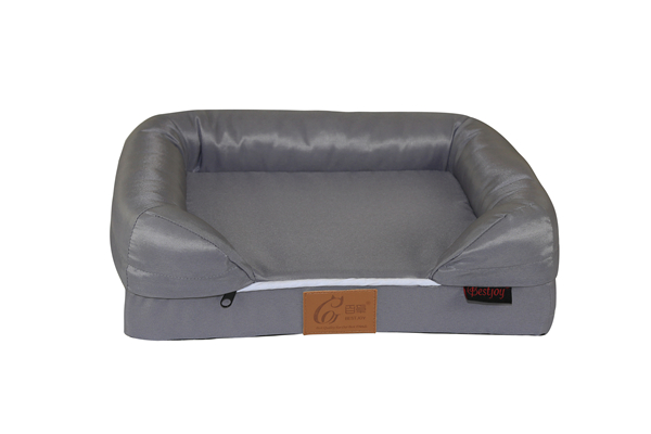 Orthopedic Waterproof Grey Oxford Pet Bed Sofa Lower Entrance Dog Bed Couch Cat Mattress Cushion Indoor and Outdoor Pet Sofa Bed OEM ODM Small MOQ