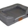 Orthopedic Waterproof Grey Oxford Pet Bed Sofa Lower Entrance Dog Bed Couch Cat Mattress Cushion Indoor and Outdoor Pet Sofa Bed OEM ODM Small MOQ