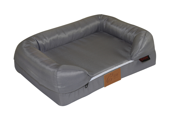Orthopedic Waterproof Grey Oxford Pet Bed Sofa Lower Entrance Dog Bed Couch Cat Mattress Cushion Indoor and Outdoor Pet Sofa Bed OEM ODM Small MOQ