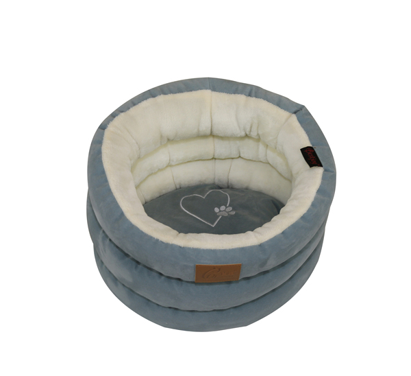 Manufacturer Novelty Flannel Donut Pet Bed Waterproof Luxury Soft Indoor Dog Sofa Bed Cat Cushion House Removable Reversible Embroidered Cushion
