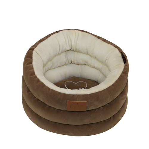 Manufacturer Novelty Flannel Donut Pet Bed Waterproof Luxury Soft Indoor Dog Sofa Bed Cat Cushion House Removable Reversible Embroidered Cushion