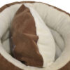 Manufacturer Novelty Flannel Donut Pet Bed Waterproof Luxury Soft Indoor Dog Sofa Bed Cat Cushion House Removable Reversible Embroidered Cushion