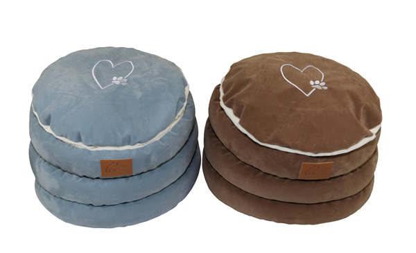 Manufacturer Novelty Flannel Donut Pet Bed Waterproof Luxury Soft Indoor Dog Sofa Bed Cat Cushion House Removable Reversible Embroidered Cushion