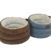 Manufacturer Novelty Flannel Donut Pet Bed Waterproof Luxury Soft Indoor Dog Sofa Bed Cat Cushion House Removable Reversible Embroidered Cushion