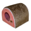 Manufacturer Designer Pet House Princess Dog Bed Custom Handmade Pet Transformer House Small Dog Sofa Bed Personalized Cat House Bed With Reversible Cushion Mat Indoor Floor House