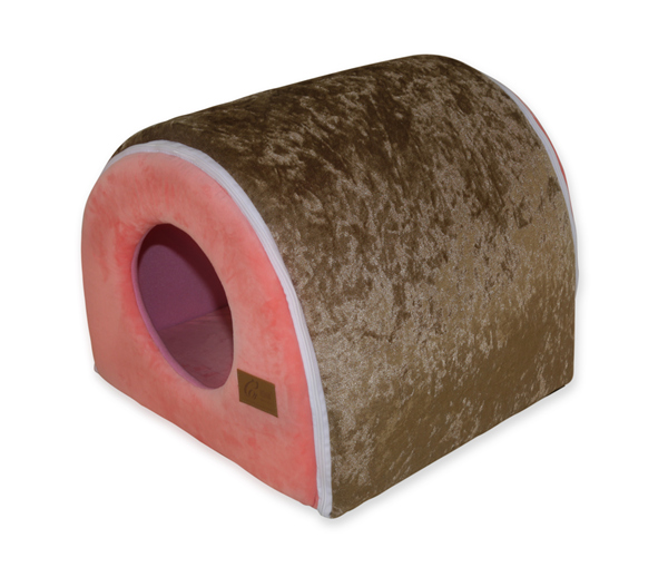 Manufacturer Designer Pet House Princess Dog Bed Custom Handmade Pet Transformer House Small Dog Sofa Bed Personalized Cat House Bed With Reversible Cushion Mat Indoor Floor House