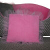 Wholesale Baby Pink Coral Fleece Pet Bed Pillow Princess Dog Toy Pillow Luxury Designer Cat Furniture Puppy Rabbit Bed Pillow Reversible Cushion Home Decorative Pillow Mat With Tulles