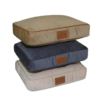 Cheap Washable Removable Striped Fleece Pet Bed Sofa Rectangle Dog Mat Cushion Cat Mattress Pad Pet Bed Duvet Cover Zippered Floor Cushion for Wholesale