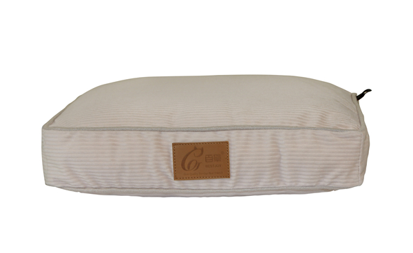 Cheap Washable Removable Striped Fleece Pet Bed Sofa Rectangle Dog Mat Cushion Cat Mattress Pad Pet Bed Duvet Cover Zippered Floor Cushion for Wholesale