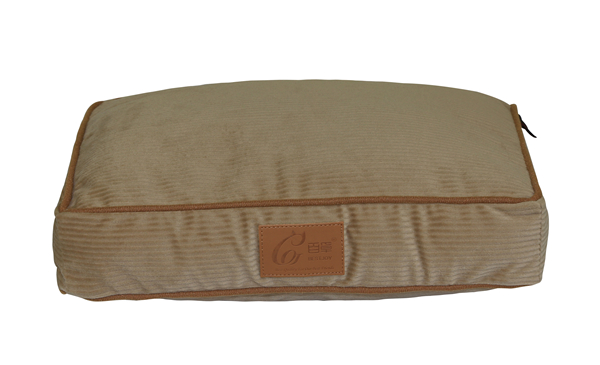 Cheap Washable Removable Striped Fleece Pet Bed Sofa Rectangle Dog Mat Cushion Cat Mattress Pad Pet Bed Duvet Cover Zippered Floor Cushion for Wholesale