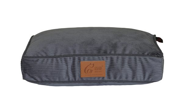 Cheap Washable Removable Striped Fleece Pet Bed Sofa Rectangle Dog Mat Cushion Cat Mattress Pad Pet Bed Duvet Cover Zippered Floor Cushion for Wholesale