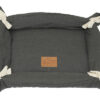 Transformer Pet Mat Carpet Stonewashed Linen Gray and Charcoal Pet Bed House Large Dog Mat Cushion Quilted Linen Cat Mattress Pad Indoor Floor Decorative Cushion Mat for Wholesale