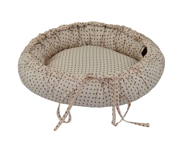 Stocked Manufacturer Luxury Cotton Sateen Donut Pet Mat Carpet Transformer Pet Bed House Large Dog Sofa Cushion Quilted Cat Mattress Pad Indoor Floor Dec Round Cushion Mat with Drawstring Inventory
