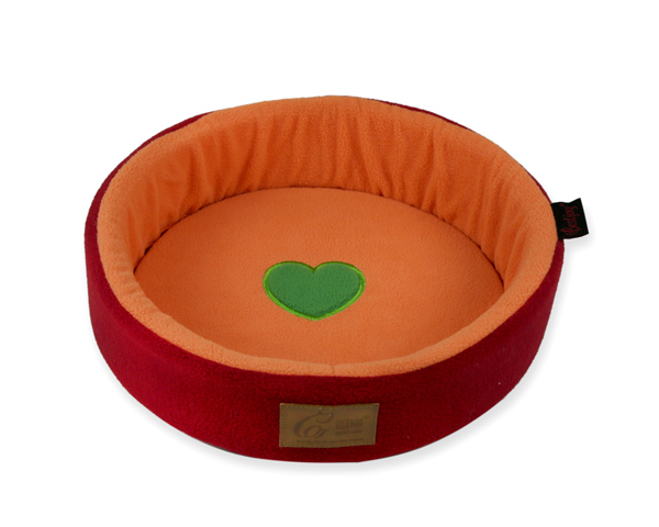 Handmade Warm Soft Pet Snuggle Bed House for Hedgehog Ferret Guinea Pig Washable Puppy Cat Round Nest Colorful Cuddler Sofa for Small Animals with Heart Shape Applique Embroidery for Wholesale