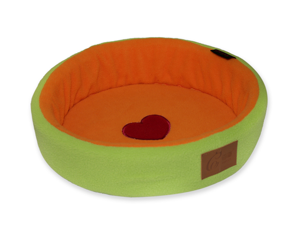 Handmade Warm Soft Pet Snuggle Bed House for Hedgehog Ferret Guinea Pig Washable Puppy Cat Round Nest Colorful Cuddler Sofa for Small Animals with Heart Shape Applique Embroidery for Wholesale