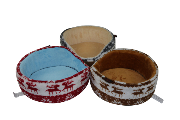 Wholesale Warm Soft Pet Snuggle Bed House for Hedgehog Ferret Guinea Pig Rabbit Washable Puppy Cat Cuddle Nest Colorful Flannel Cup Shape Sofa Bed for Small Animals Designer Christmas Holiday Gift