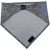 China Factory Hot Sale Pet Dog Bandana Kerchief Custom Triangle Dog Bandana Bibs With Buckle Closure Blue Floral Printed Bandanas Scarfs for Puppy Dog Cat Pet Accessories OEM for Wholesale