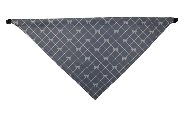 Supplier Adjustable Pet Dog Bandana Kerchief Custom Triangle Dog Bandana Bibs With Cartoon Buckle Closure Grey Bandana Scarfs for Puppy Dog Cat Pet Accessories OEM Neckwear for Wholesale