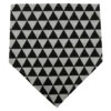 Black and White Linen Cotton Pet Dog Bandana Kerchief Custom Triangle Dog Bandana Bibs With Velcro Closure Printed Bandana Scarfs for Puppy Dog Cat Pet Accessories OEM ODM Neckwear for Wholesale