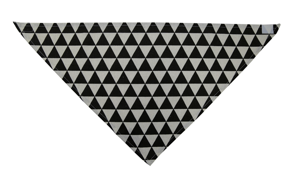 Black and White Linen Cotton Pet Dog Bandana Kerchief Custom Triangle Dog Bandana Bibs With Velcro Closure Printed Bandana Scarfs for Puppy Dog Cat Pet Accessories OEM ODM Neckwear for Wholesale