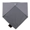 Wholesale Small Square Printing Cotton Pet Dog Bandana Kerchief Custom Triangle Grey Dog Bandana Bibs With Button Closure Bandana Scarfs for Puppy Dog Cat Pet Accessories OEM Double Layer Neckwear