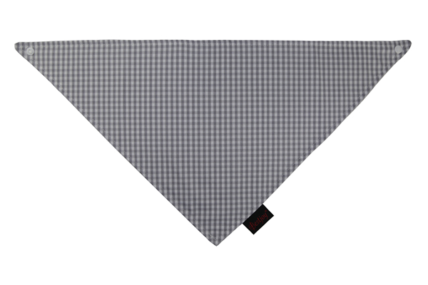 Wholesale Small Square Printing Cotton Pet Dog Bandana Kerchief Custom Triangle Grey Dog Bandana Bibs With Button Closure Bandana Scarfs for Puppy Dog Cat Pet Accessories OEM Double Layer Neckwear