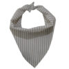 Wholesale Adjustable Striped Linen and Cotton Pet Bandana Kerchief Custom Triangle Dog Bandana Bibs Natural Pet Scarfs for Puppy Dog Cat Pet Accessories OEM Neckwear Pet Apparel