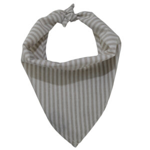 Wholesale Adjustable Striped Linen and Cotton Pet Bandana Kerchief Custom Triangle Dog Bandana Bibs Natural Pet Scarfs for Puppy Dog Cat Pet Accessories OEM Neckwear Pet Apparel