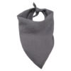 Manufacturer Adjustable Stonewashed Linen Pet Bandana Kerchief Custom Triangle Dog Bandana Bibs Soft Pet Scarfs for Puppy Dog Cat Modern Grey Pet Accessories OEM Neckwear Pet Apparel for Wholesale