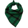 Factory Multifunctional Cotton Pet Bandana Kerchief Custom Square Dog Bandana Bibs Green Plaid Tartan Pet Scarfs for Puppy Dog Cat Stylish Pet Accessories OEM Neckwear Pet Collar Apparel Wholesale