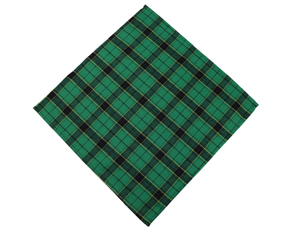 Factory Multifunctional Cotton Pet Bandana Kerchief Custom Square Dog Bandana Bibs Green Plaid Tartan Pet Scarfs for Puppy Dog Cat Stylish Pet Accessories OEM Neckwear Pet Collar Apparel Wholesale