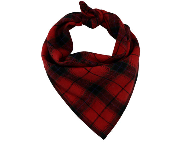 Manufacturer Multifunctional Cotton Pet Bandana Kerchief Custom Square Dog Bandana Bibs Red Plaid Tartan Pet Scarfs for Puppy Dog Cat Stylish Pet Accessories OEM Neckwear Pet Collar Apparel Wholesale