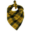 Manufacturer Adjustable Cotton Pet Bandana Kerchief Custom Square Dog Bandana Bibs Yellow Plaid Tartan Pet Scarfs for Puppy Dog Cat Stylish Pet Accessories OEM Neckwear Pet Collar Apparel Wholesale