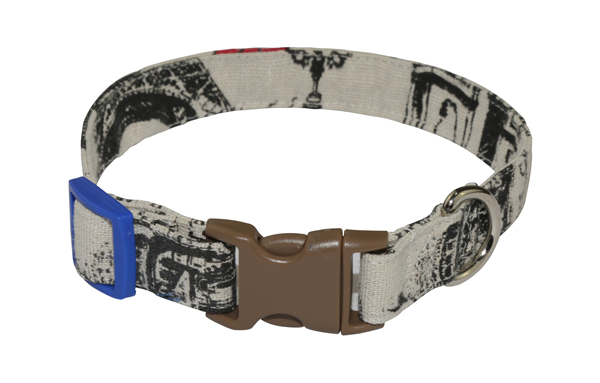 Wholesale Cotton Linen Adjustable Dog Collar
