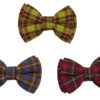 China Factory Manufacturer Pet Dog Cat Bow Tie Novelty Cotton Collar With Bow Tie Plaid Tartan Cat Bow Tie Handmade Dog Bow Tie Pet Accessories Necktie Slip onto Collar OEM for Wholesale
