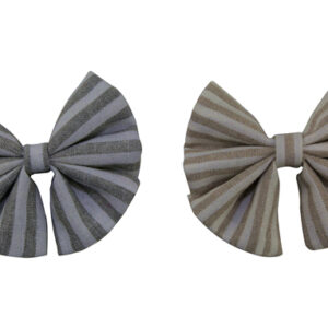 Popular Pet Dog Cat Big Sailor Bow Tie Novelty Collar With Bow Tie Striped Natural Grey Linen and Cotton Cat Bow Tie Handmade Dog Bow Tie Pet Accessories Necktie Slip onto Collar OEM ODM for Wholesale