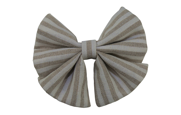 Popular Pet Dog Cat Big Sailor Bow Tie Novelty Collar With Bow Tie Striped Natural Grey Linen and Cotton Cat Bow Tie Handmade Dog Bow Tie Pet Accessories Necktie Slip onto Collar OEM ODM for Wholesale
