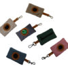 Manufacturer Portable Poop Bag Holder Soft Wool Leather Grommet Waterproof Zipper Dog Waste Pouch Pet Waste Bag Dispenser Dog Walking Bag Pet Treat Bag Poop Bag Carrier for Wholesale