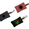 Manufacturer Portable Poop Bag Holder Soft Wool Leather Grommet Waterproof Zipper Dog Waste Pouch Pet Waste Bag Dispenser Dog Walking Bag Pet Treat Bag Poop Bag Carrier for Wholesale
