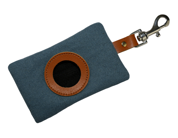 Manufacturer Portable Poop Bag Holder Soft Wool Leather Grommet Waterproof Zipper Dog Waste Pouch Pet Waste Bag Dispenser Dog Walking Bag Pet Treat Bag Poop Bag Carrier for Wholesale