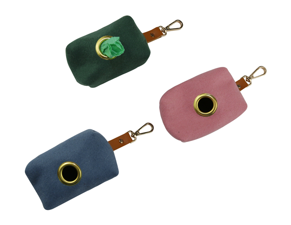 Manufacturer Luxury Poop Bag Holder Soft Durable Wool Brass Grommet Waterproof Zipper Dog Waste Pouch Pet Waste Bag Dispenser Dog Walking Bag Pet Treat Bag Poop Bag Carrier OEM for Wholesale
