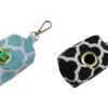 Wholesale Washable Poop Bag Holder Durable Lucky Clover Print Cotton Canvas Brass Grommet Waterproof Zipper Dog Waste Pouch Pet Waste Bag Dispenser Dog Walking Bag Pet Treat Bag Poop Bag Carrier