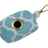 Wholesale Washable Poop Bag Holder Durable Lucky Clover Print Cotton Canvas Brass Grommet Waterproof Zipper Dog Waste Pouch Pet Waste Bag Dispenser Dog Walking Bag Pet Treat Bag Poop Bag Carrier