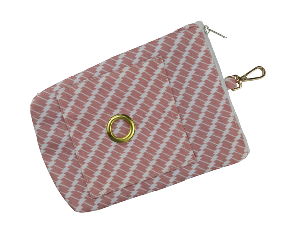 Wholesale Pet Treat Bag Dog Walking Bag Poop Bag Holder Durable Zipper Closure Waterproof Lined Dog Waste Pouch Pet Waste Bag Dispenser Dog Bag Carrier Houndstooth Print Pet Accessories